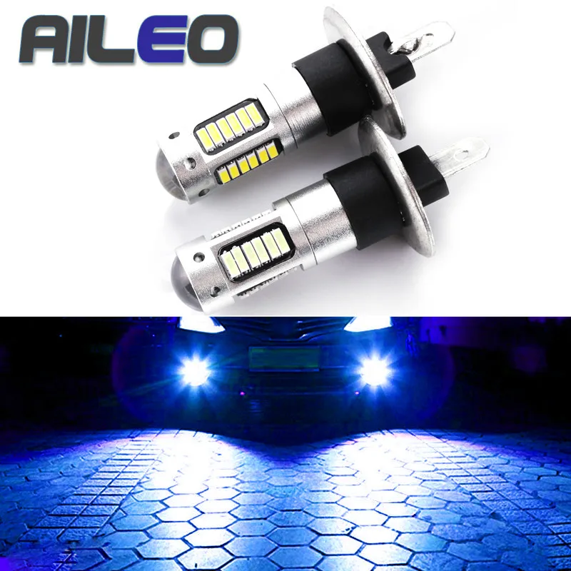 AILEO Автомобильная противотуманная фара h1 Светодиодные Автомобильные фары 4014 30 SMD