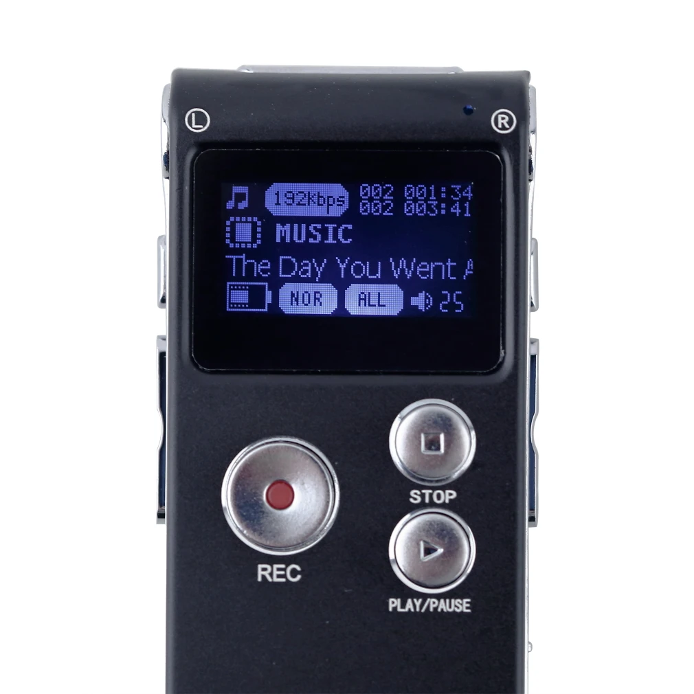 

Digital Voice Recorder 8GB Memory with Digital LCD Display Voice/Audio Recorder with Microphone Dictaphone with U Disk Function