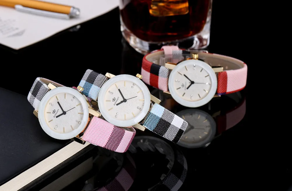 

Women Fashion Leather Band Analog Quartz Round Wrist Watch relojes para mujer ladies designer luxury