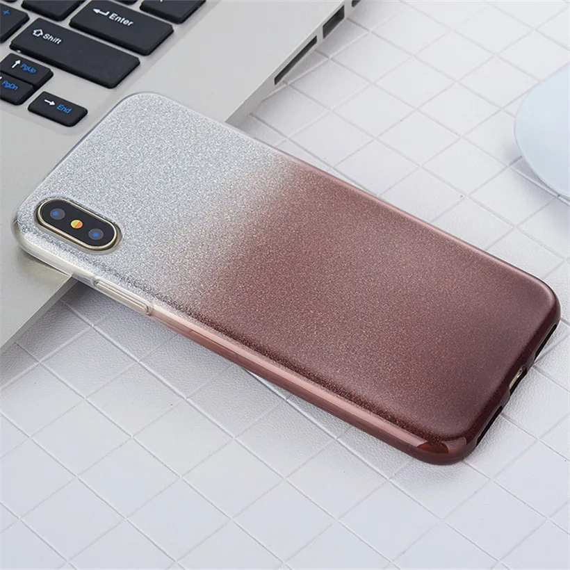 

Glitter Gradient Soft Case For VIVO Z5X Silicone Case For VIVO X27 Pro X20 X9 X7 X6 Plus Slim Protective Fundas For VIVO X20