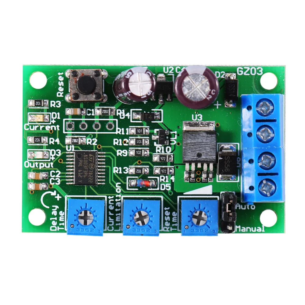 DC 6V 28V Input Motor Overload Protector Short Circuit Overload DC