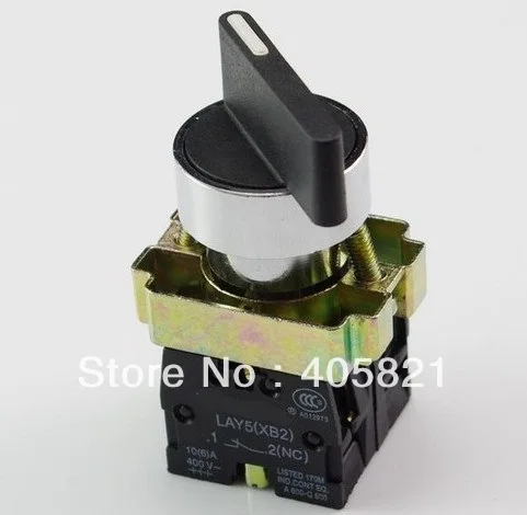 

1N/O+1N/C long Handle 2 Position Momentary Select Selector Switch XB2BJ45C Spring Return Mouting Hole 22mm