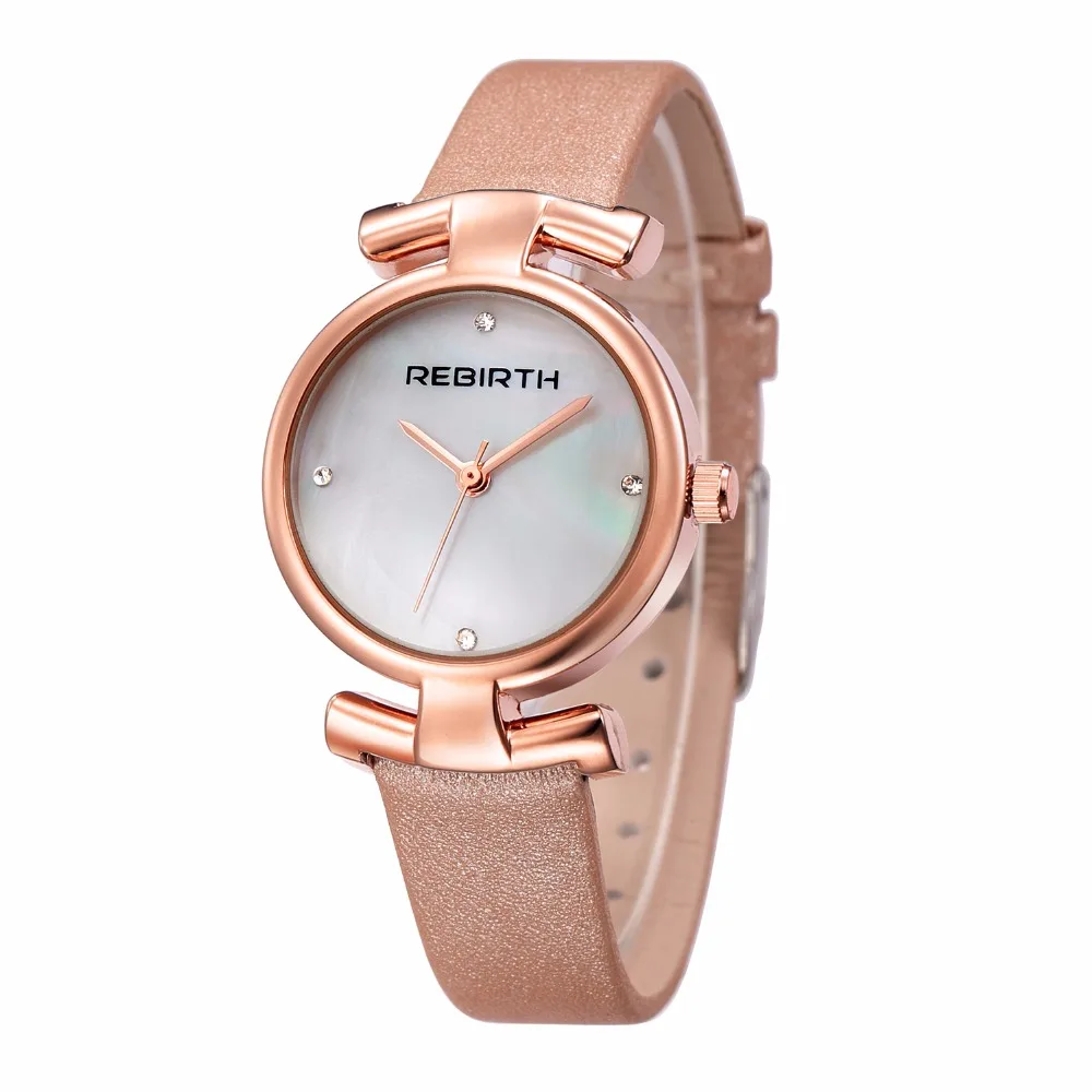 

2018 new Rebirth Clock crystal shell Fashion Casual bracelet Quartz Wristwatches ladies girl's Christmas birthday gift watches