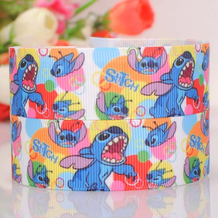 7/8 &quot22 мм Лидер продаж Лило стежка печатная лента с рисунками grosgrain DIY hairbow