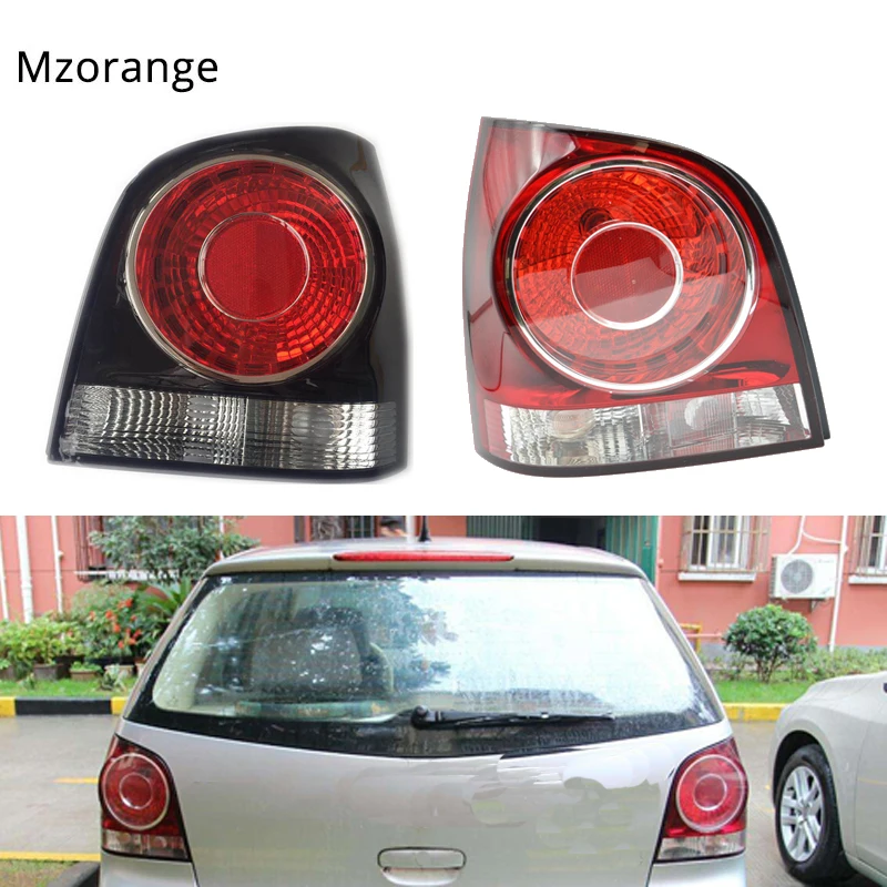 

MZORANGE 1 PCS Red/Black Tail Light For POLO Hatchback 2006 2007 2008 2009 2010 Rear Turn Tail Brake Light Lamp without Bulbs