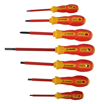 

1 pcs Insulated Screwdriver Set Withstand Voltage 1000V Precision Magnetic Slotted For Electrician Screwdrivers Hand Tools Set