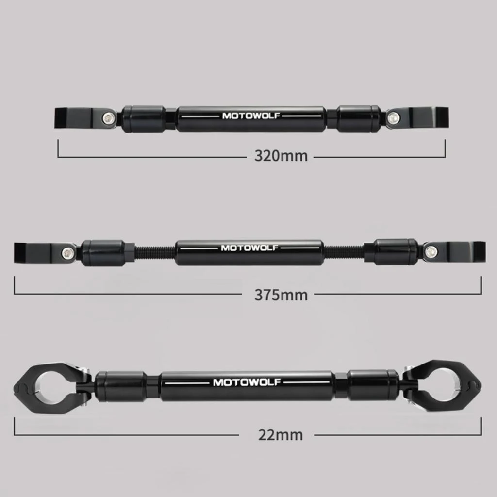 22MM Handlebar Cross Bar Steering Strength Lever Bar Dirt Bike ATV Black Travesia Motorbike Accessories