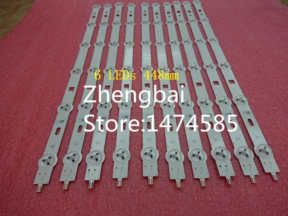 

(New Kit)10 Pieces(5*A,5*B) 6LEDs 448mm LED backlight bar for TV TV TV 46inch NDSOEM A B Type REV0.1