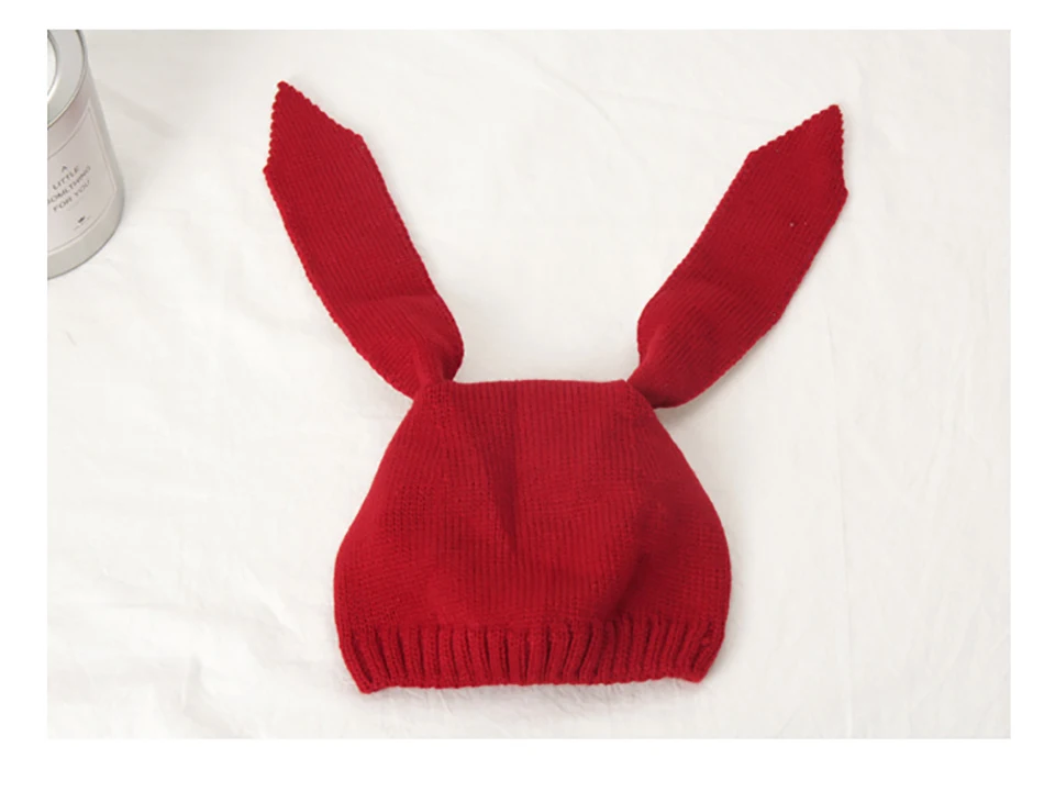 Rabbit Ear Baby Hats Baby Toddler Kids Boy Girl Knitted Crochet Beanie Lovely Winter Warm Hat Cap For Baby Photo Props