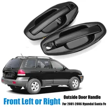 8265026000 82650-26000 Front Left /Right Car Exterior Door Handle Black for Hyundai Santa Fe 2001 2002 2003 2004 2005 2006