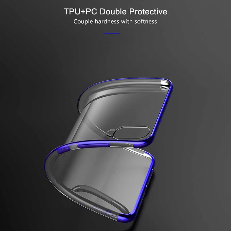 Hacrin Case for Huawei P30 Pro Case Soft Silicone Cover Transparent Plating Bumper Shockproof Bumper Case for Huawei P30 lite