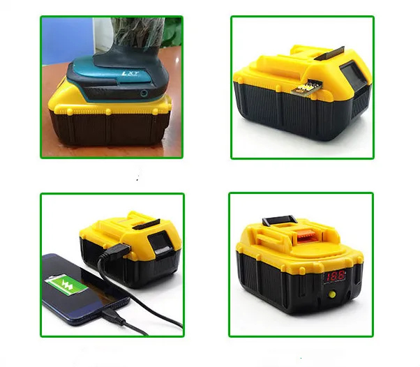 Сменный аккумулятор USB 6000 мАч для Makita BL1815 BL1830 BL1835 LXT400 194204 5 194205 3 194309 1 BDF450 18 в (1