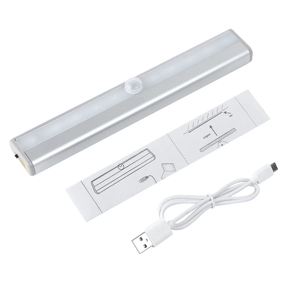 Cabinet Light Lamp Wall Hot Rechargeable Bathroom Sensor Bar Make-up Notebook