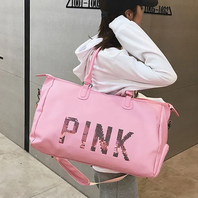 SNUGUG Oxford Мужская спортивная сумка через плечо для путешествий модные большие сумки через плечо для женщин водонепроницаемые розовые женские спортивные сумки для фитнеса