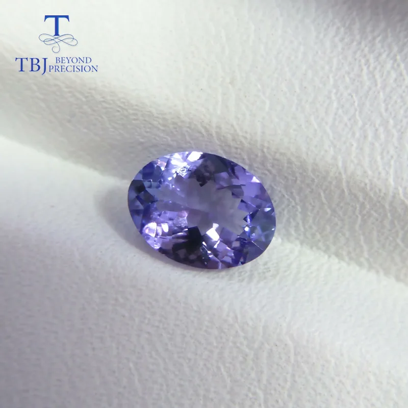 

TBJ,100%natural tanzanite gemstone oval 6*8mm approx. 1.05ct loose gemstone for custom jewelry