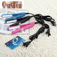 GRACEFUL Mini Travel Straightening Irons Woman Ceramic Portable Ceramic Plate Hair Straightener For Wet Dry FREE SHIPPING AUG17