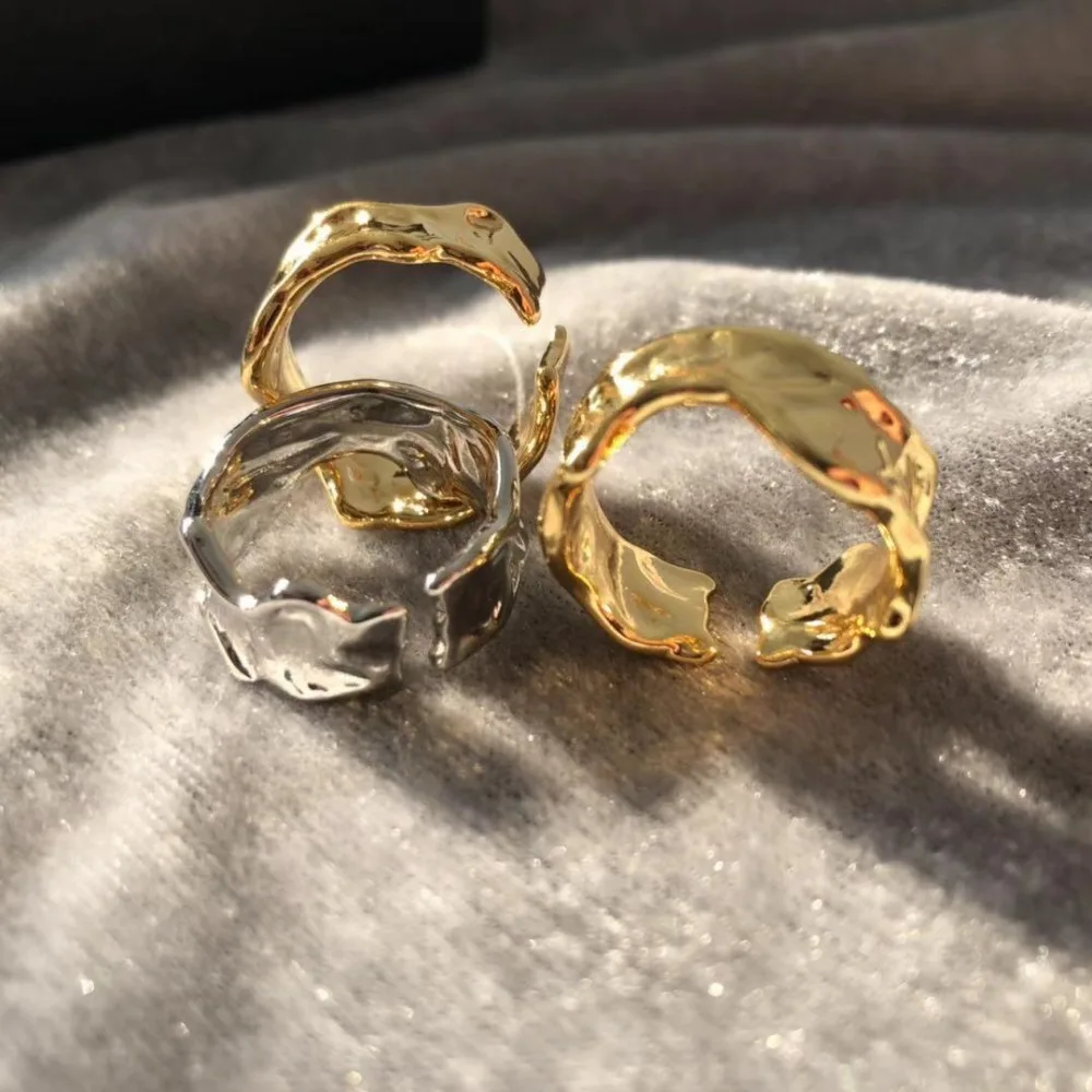 Online 2019 Simple europeo y americano de latón chapado en oro anillo de mujer anillos bague para mujer Anel aneis anelli encanto anillo bisuteria