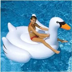 Бренд Белый лебедь летний бассейн Гостиная Float Надувные Лебедь гигантский верхового воды в бассейне озеро детские игрушки Бесплатная