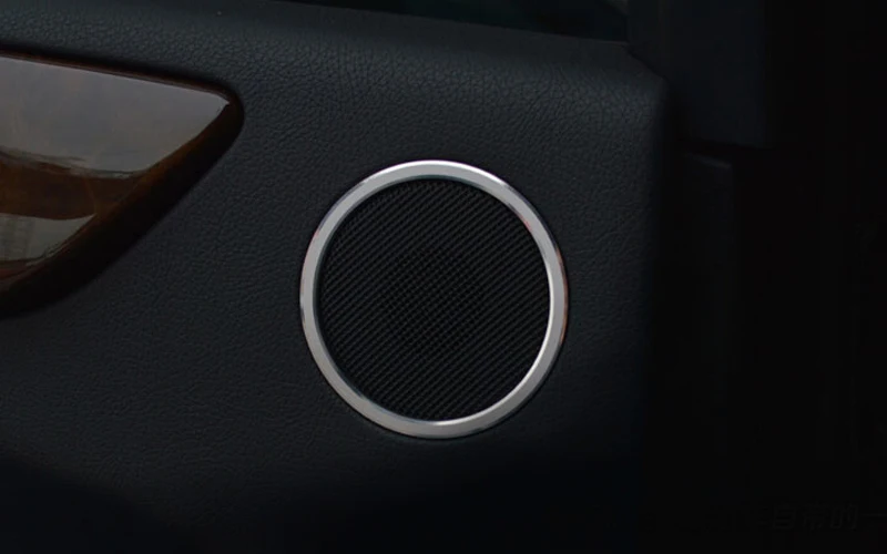 2012- для Mercedes-Benz ML W166/GL x166 двери внутренняя Динамик кольцо крышки отделка алюминиевый сплав 2 шт