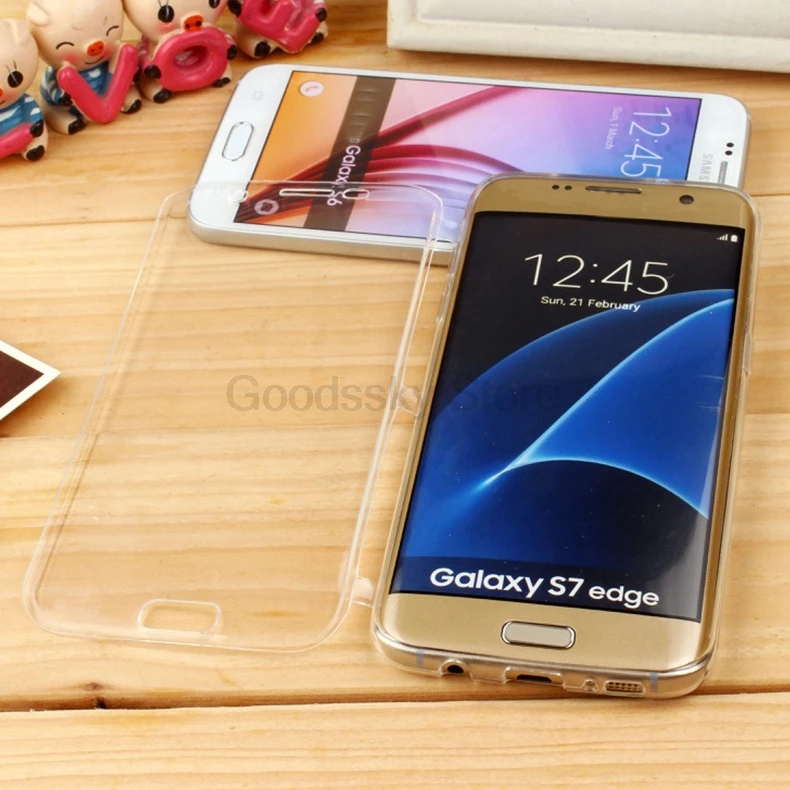 Силиконовый чехол-книжка для samsung Galaxy S5 S6 S7 Edge S8 Plus Note 5 4 3, мягкий прозрачный чехол из ТПУ, прозрачный чехол
