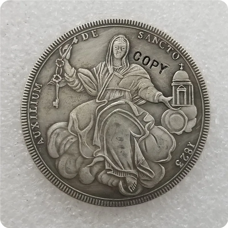 

commemorative coins Italian states 1823 1 Scudo - Leo XII Sede Vacante copy coins-replica coins medal coins collectibles