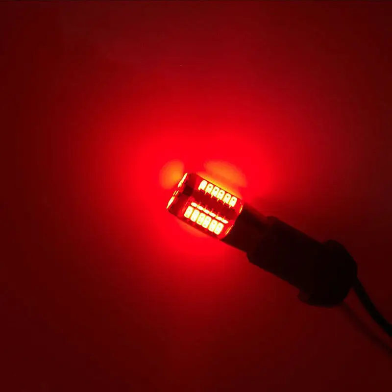 Красный 2 шт. H3 супер яркий белый 57 led 3014 smd лампочка Автомобильная противотуманная лампа, светильник дневного света, Автомобильный источник парковки, янтарный красный - Испускаемый цвет: Красный