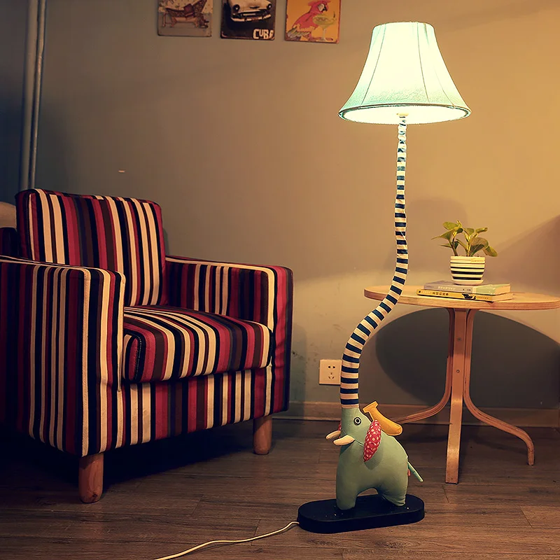 Cute children's bedroom, living room decorative LED floor lamp given to