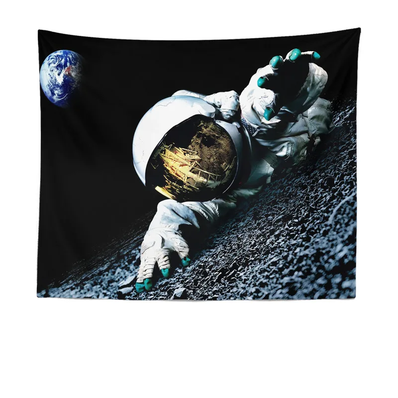 Астронавты звездное небо авиация гобелены стены искусства Настенная драпировка в стиле хиппи покрывало в богемном стиле горячий набор - Цвет: Buff