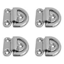 4 шт. 6 мм складной коврик для глаз палубное кольцо трейлер Лодка Караван яхты складной коврик для глаз Дека крепления D Кольцо С клеевой пластиной