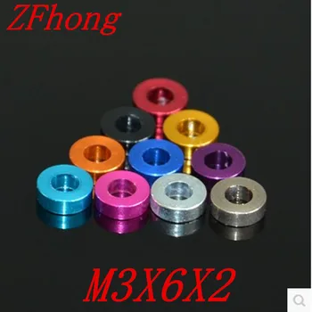 

100pcs M3*6*2 colourful Aluminum flat washer Aluminum For Rc Part
