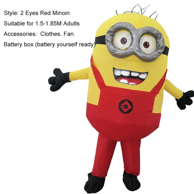 Halloween Minion Inflatable Costumes Adult Party Cosplay Minion Mascot