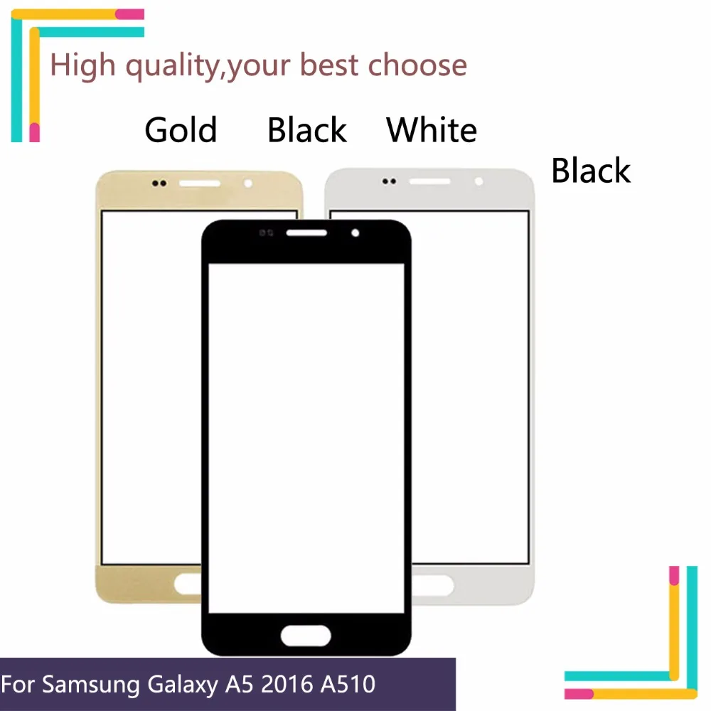 10 шт \ Лот для Samsung Galaxy A5 2016 A510 A510M SM-A510F A510F сенсорный экран стекло передней панели