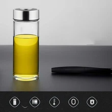 Прозрачные питьевые креативные стеклянные стаканчики прочные чайные безопасные очки Крышка для чашек Glas посуда для напитков стеклянная бутылка изделия 60m1074