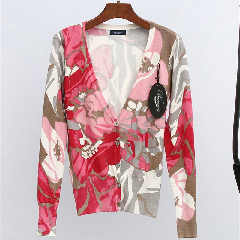 Весна осень свитер для женщин Элегантный Harajuku контрастный цвет вязаный кардиган свитер куртки Трикотажная майка Femme B-178