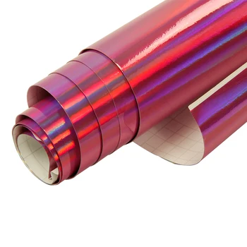

1.49x0.3m/58.6"x12" Pink Laser Car Wrap Film Holographic Rainbow Sticker Car Styling Film Chrome Vinyl Bubble Free