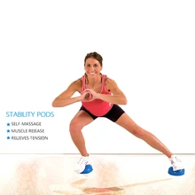 Йога массажный мяч полукруглой формы ПВХ мышечный расслабляющий облегчающий боль Йога Фитнес Аксессуары для ног задняя талия