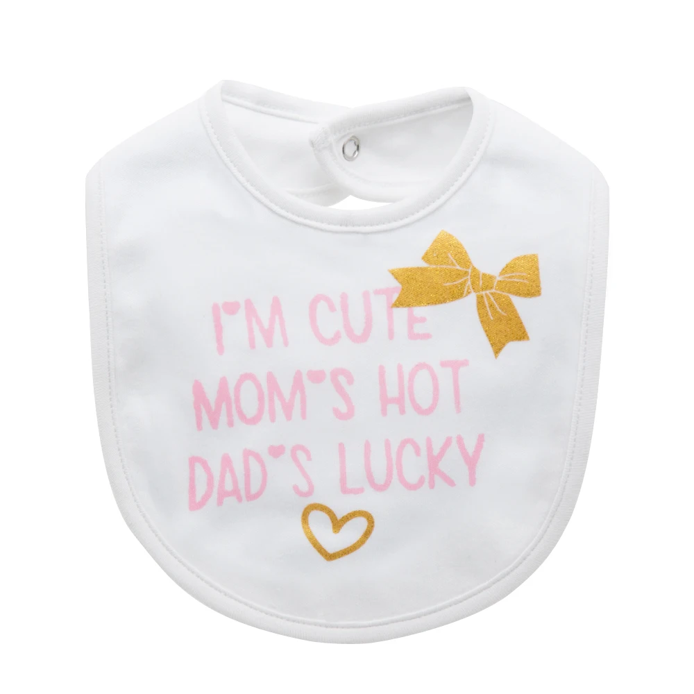 3PCS Fashion Cartoon Baby Bibs 0 3 6 12 24M Cotton Waterproof Infant Boys Girls Baby Bibs Bandana Baby Girl Stuff Bandana Bibs
