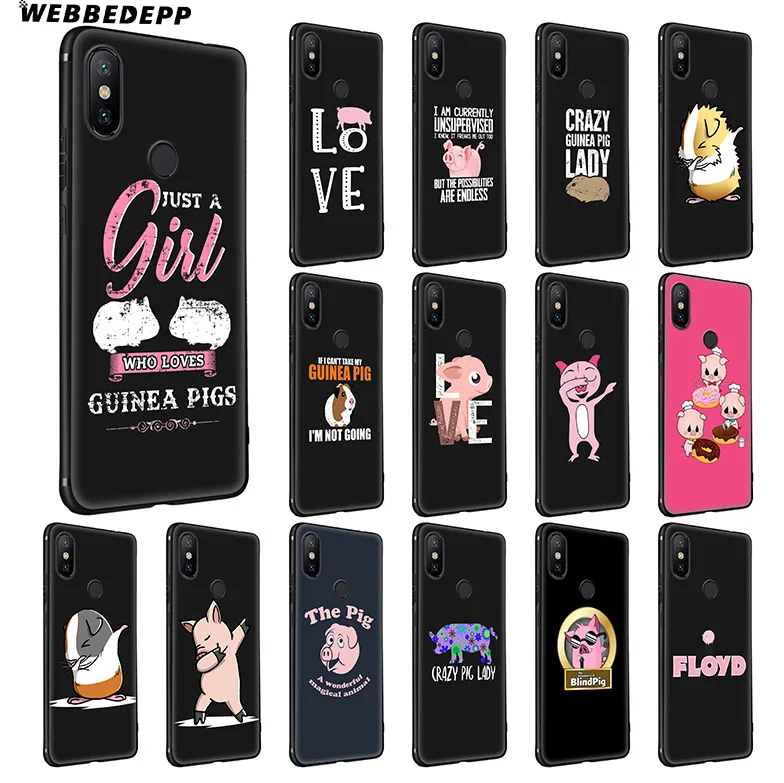 WEBBEDEPP Blind Cute Dab Pig Soft Silicone Case for Xiaomi Redmi Note 7 6 6A 5 4 4X 4A S2 Plus Pro Lite Go |