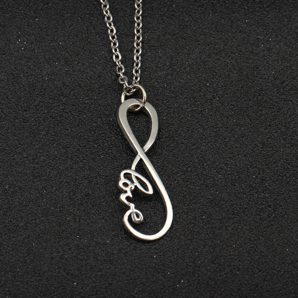 

Love&Hope Infinity Necklace Geometric For Couple Boyfriend Gift Birthday Anniversary Jewelry Memorial 1 pcs Necklace Gift