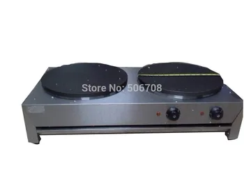 

Free shipping Electric 220v-240v crepe maker for double-end pancakes maker wafers oven buy machine come with CD guidance