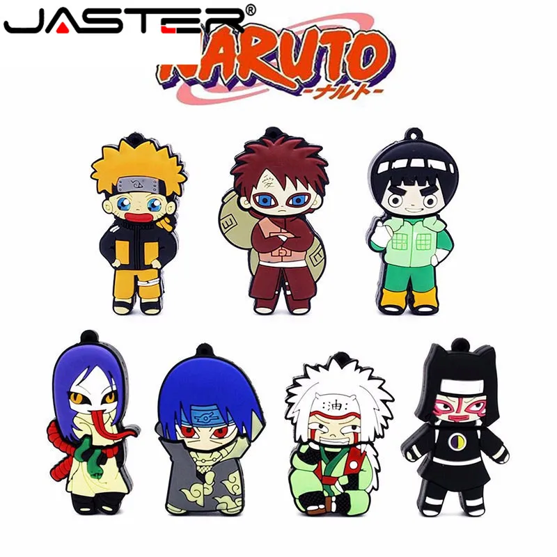 

JASTER USB Flash Drive Cartoon Naruto Sasuke Ninja Pen Drive 4GB to 128GB Pendrive USB 2.0 Flash Memory Stick Gifts