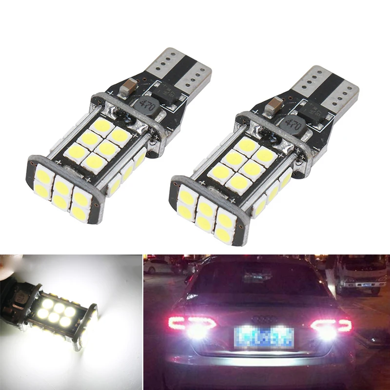 

2X W16W T15 921 912 LED Bulbs Canbus Car Backup Reverse Lights For Audi A4 B6 B8 A6 A3 A5 BMW E90 E91 E92 E93 Mazda 6 Ford Focus