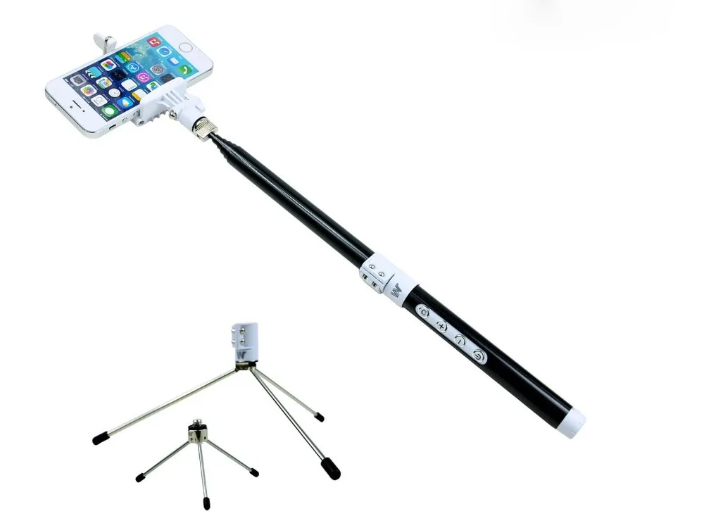 Selfie Stick Extendable Handheld Tripod Monopod Self Portrait + Bluetooth Remote Shutter Control For Smartphone | Электроника
