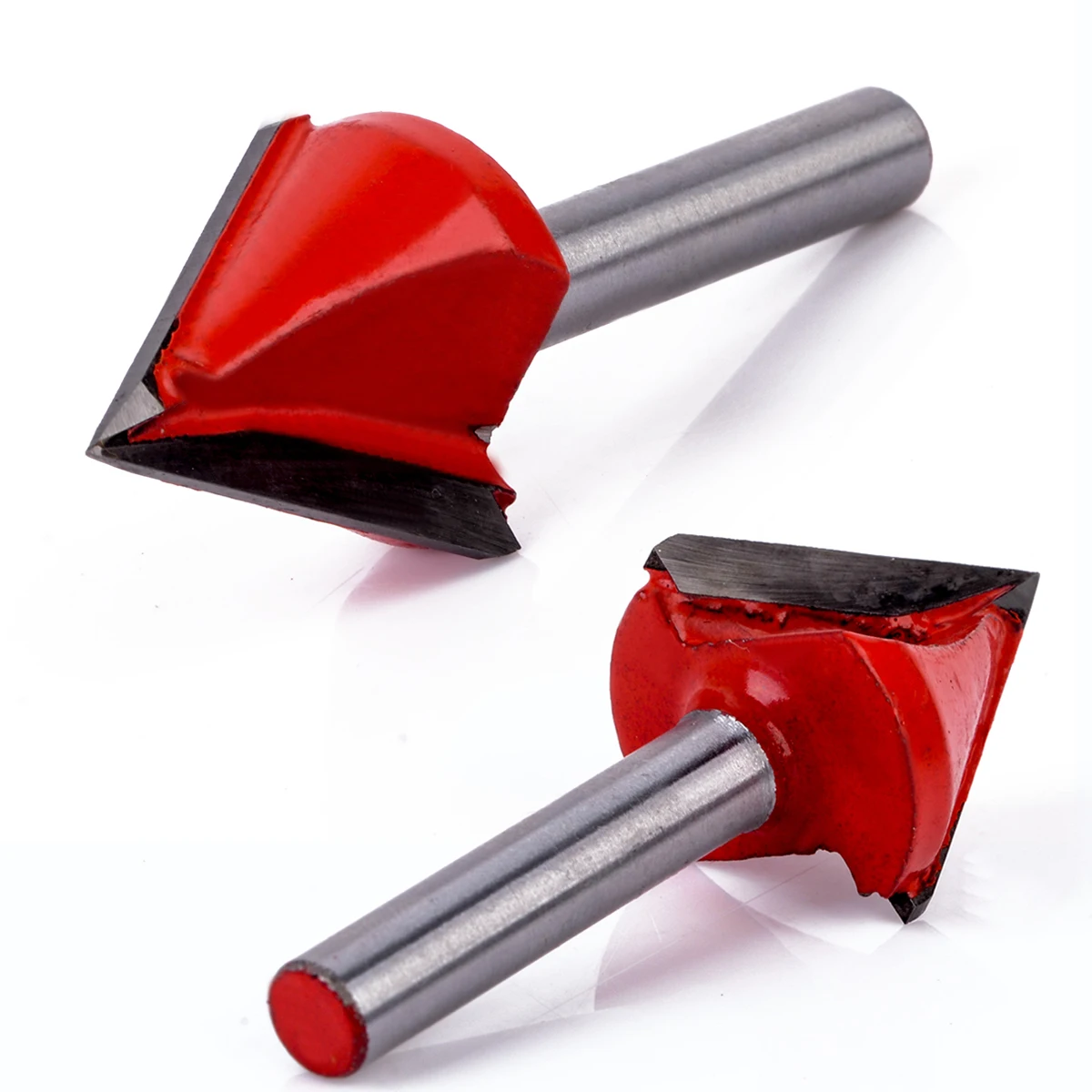 1pc Tungsten Steel Router Bit 60 Degree CNC Engraving V Groove Bit 6x22mm Shank Milling Cutter For Woodworking