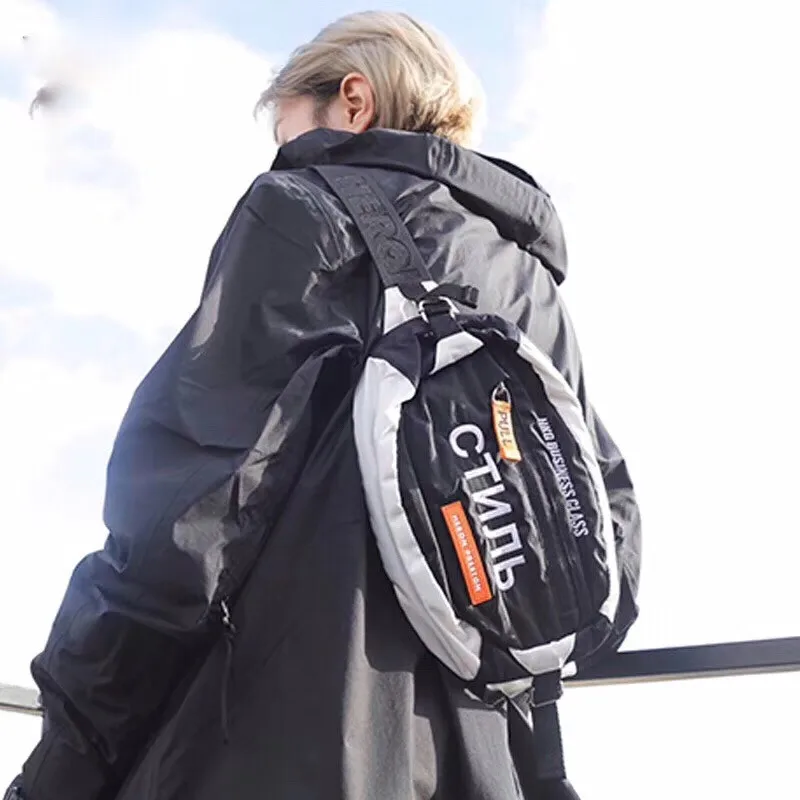 

Heron Preston Bag Men Women Oversize Red-Crowned Crane Heron Preston Backpacks