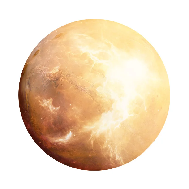 Коврик серии Planet 220x220x3 мм круглый коврик для мыши со стильным изображением земли/Венеры/Марса/Меркурия/Юпитера/Плутона/радужной Луны/черной Луны - Цвет: mars