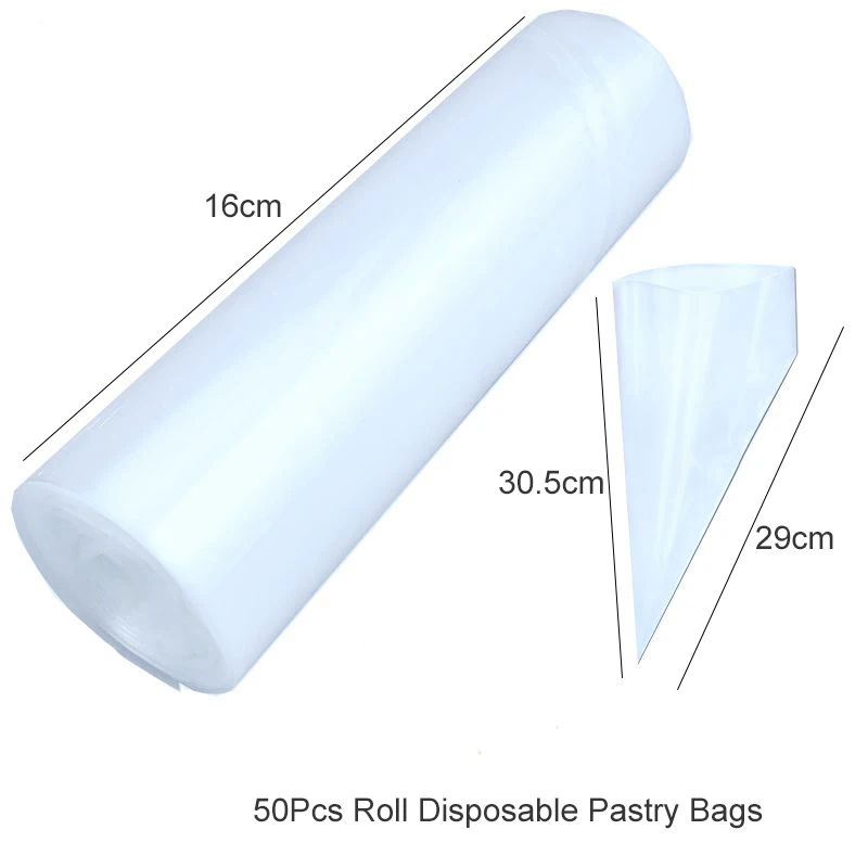 Unibird-50Pcs-Roll-Disposable-Pastry-Bags-Cake-Icing-Piping-Bag-Cream-Decorating-Tools-Confectionery-Mould-Home