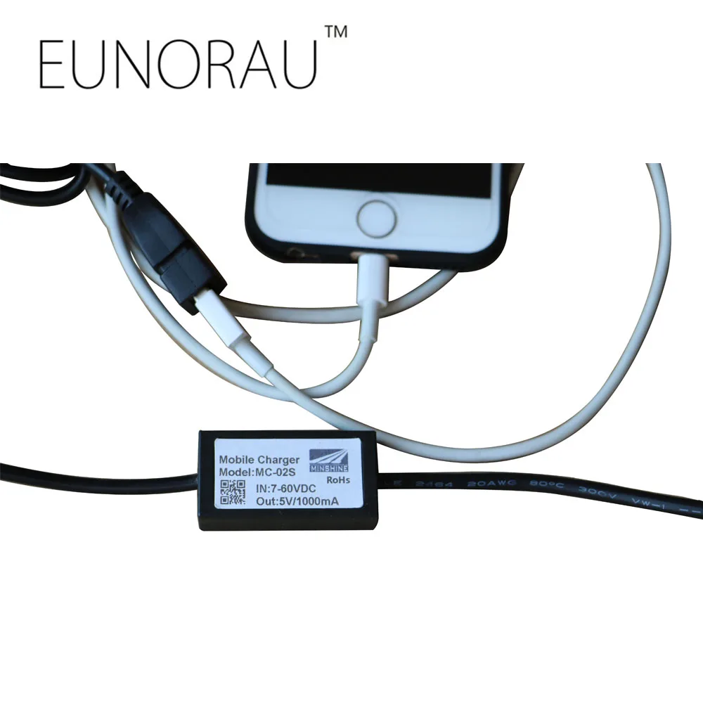 Зарядное устройство для мобильного телефона eunorau DC 7-60 v до 5V1000mA USB