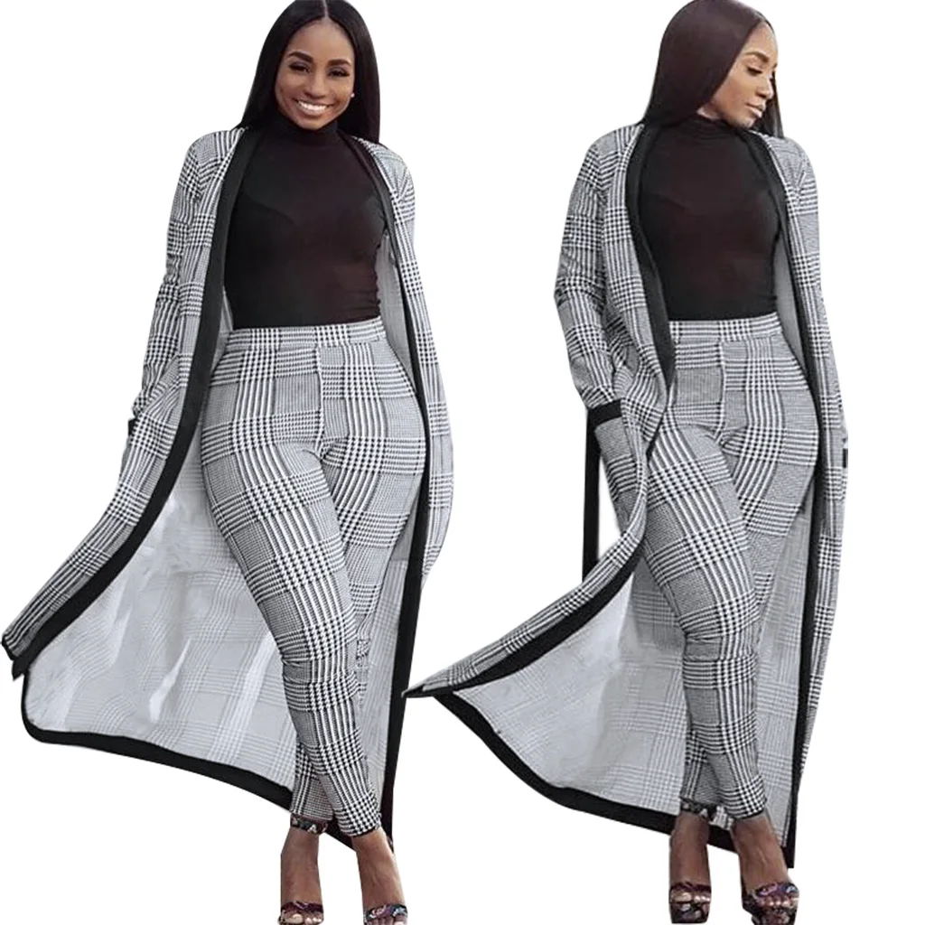 

New African women's slimming, lengthening, widening, pocket and belt two-piece set