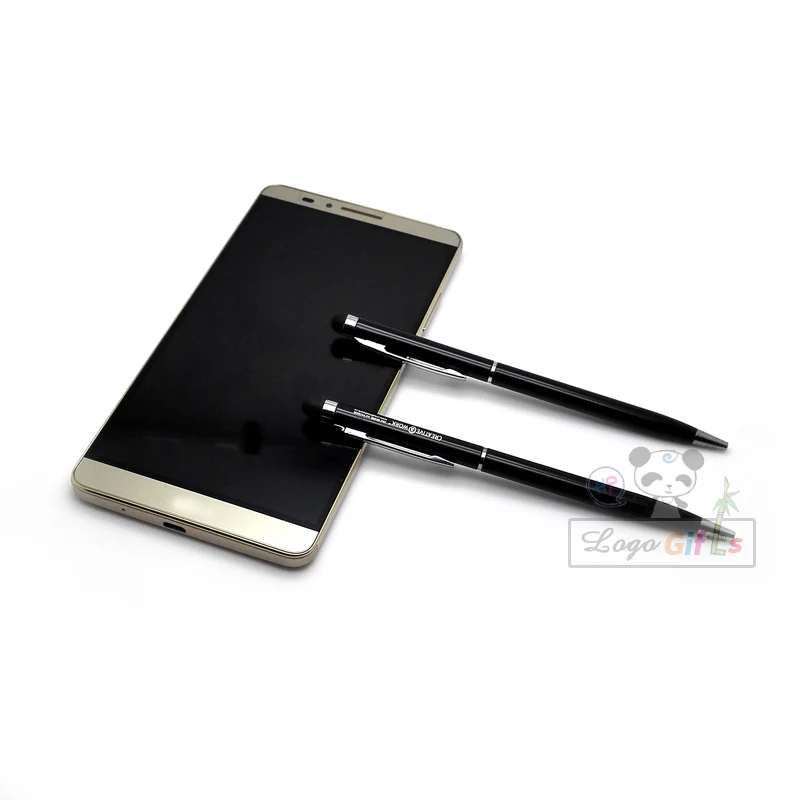 

4 in 1 laser engraved logo pen 150pcs a lot for sale touch pencil custom text words made free and free shipping